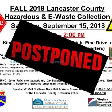 POSTPONED:  LANCASTER Household Hazardous Waste Collection