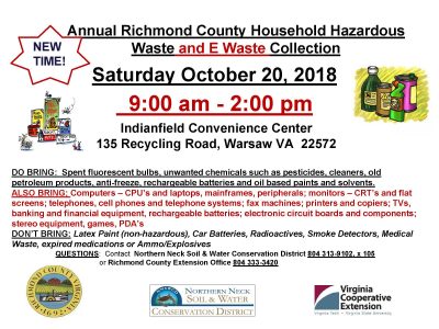 Richmond County Adds Electronics to HHW Collection