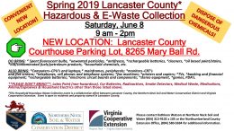 Lancaster County Hazardous Waste and Electronics Waste Collection June 8 at the Courthouse Parking Lot