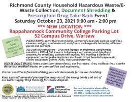 Richmond County Hazardous Waste Collection 10/23