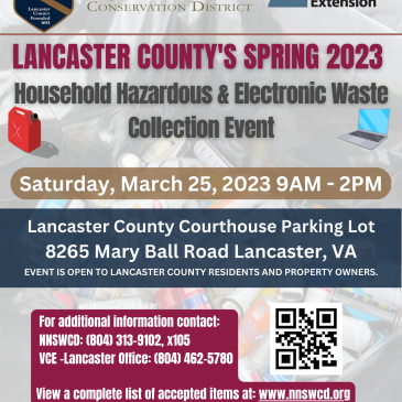 Lancaster County Spring 2023 Household Hazardous & Electronic Waste Collection Event