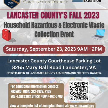 Lancaster County Fall 2023 Household Hazardous & Electronic Waste Collection