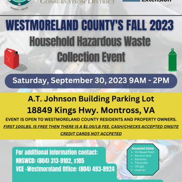 Westmoreland County’s 2023 Fall Household Hazardous Waste Collection